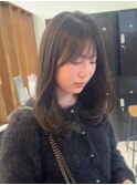 ワンカールで可愛いレイヤースタイル/顔周りカット/谷町四丁目