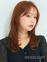 アーサスバイヘッドライト 羽生店(ursus by HEADLIGHT) 小顔ミディアムレイヤーミルクブラウン似合わせウルフくびれ韓国