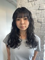 バンビ ミムデオム(BAMBI MIMU de HOMME)&nbsp;韓国風ロングウェーブパーマ
