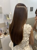 シュヴーブリヤン(cheveux brillants) 【美髪縮毛矯正で再現性100%】オリーブベージュストレートロング