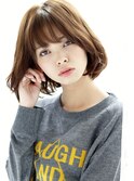 Neolive aimシースルーバングの透明感ベージュカラー