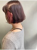 sungooseミニウルフテラコッタデジタルパーマくすみブルー