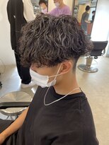 波巻きスパイラルツイストスパイラル無造作パーマニュアンス