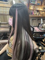 ディー エメ(D-aimer-)&nbsp;多色使いのインナーメッシュカラーのエクステ☆