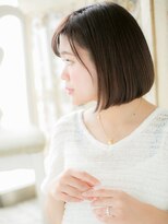 クオーレ ヘア アンジュ 水戸店(CUORE HAIR ange)&nbsp;水戸/髪質改善/セクションカラー/外ハネボブ/ペールベージュb