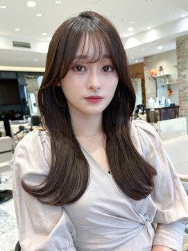 アフロート ルヴア(AFLOAT RUVUA) るなstyle 韓国風くびれヘア 20代30代40代 2way シースルー 新宿