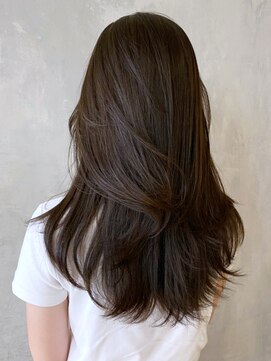 アイティー バイ アルバム 中野店(IT by ALBUM) オリーブベージュレイヤーカット_グレージュカラーボブ_ba402911