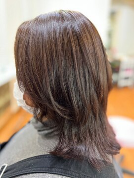 アークスヘアー 大人可愛い髪質改善カラーラベンダーグレージュ透明感