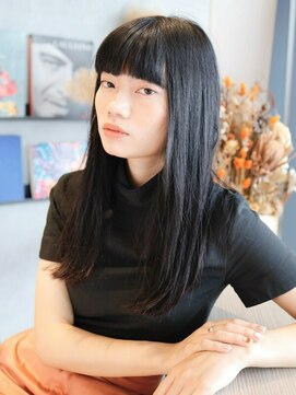 エムスラッシュ センター南(M.SLASH) ■M.SLASHセンター南6-3★■エアストレート/黒髪アッシュ/オン眉