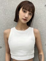 サンド 池袋(sand)&nbsp;前髪/マチルボブ/ピンクベージュ/インナーグレージュ/髪質改善