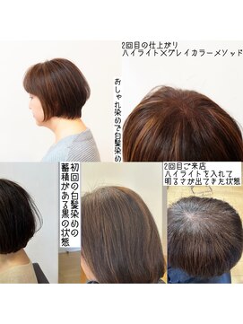 サロン マーニ(salon m ni) 脱白髪染め！おしゃれ染めで白髪を染めるグレイカラーメソッド