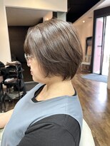 ジールヤマグチ 朝霧駅前店 【グラボブ】マーブ/イルミナカラー/白髪ぼかし/韓国/ハイトーン