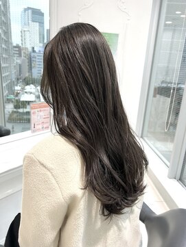 エアー 青山(AIR) オリーブグレージュ/ダークグレージュ/韓国風ロング/10代.20代.