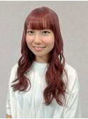 ツヤツヤレッドカラー