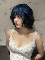 キャロルガーデンズ ボコカ 表参道(Carroll Gardens bococa)&nbsp;【表参道】ルーツカラー、ケアブリーチ、ボブ、ブルーブラック