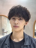 フィフスパーク(fifth PARK) 緩め波巻きスパイラルシャドウパーマメンズツイスト束感韓国風