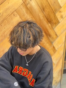 フレンズ 手稲店(friend's) ツイストスパイラルパーマポイントカラーマッシュ札幌西区美容室