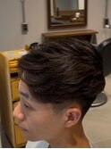 ラフカール　ニュアンスパーマ　センターパート