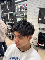 リレーションメンズヘアー(RELATION MEN'S HAIR)&nbsp;スペインカールスパイキーショートメンマッシュバズカット
