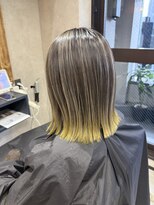 サニー 渋谷(SUNNY) バレイヤージュ、ハイライト、レイヤーロング、グレーベージュ