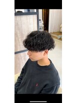 エッジ(EDGE)&nbsp;大分メンズ刈り上げマッシュ波巻きスパイラルパーマスタイル