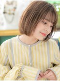 ■カーキベージュ大人かわいい前下がりボブ52-2浦和20代30代40代