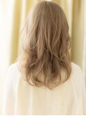 美髪ホワイトブロンドデジタルパーマロングウルフY戸頭20代30代