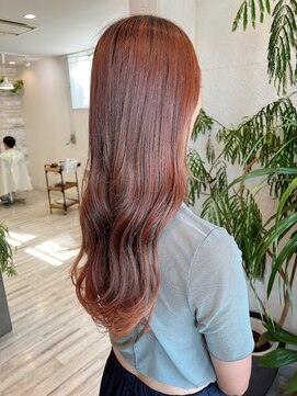 フゥカ 売市店(fuka) 派手になり過ぎないオレンジベージュカラー　八戸