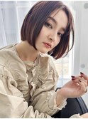 ショート　ボブ　ウルフ　ブリーチ　レイヤーカット　イルミナ