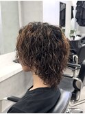 MEN’S HAIR/サーフカール/刈り上げセンターパート