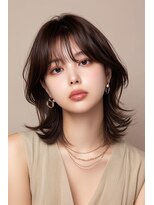 エレノア トーキョー 恵比寿(ELEANOAH TOKYO)&nbsp;外ハネくびれミニウルフ　チェリーブラウン