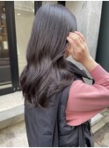 【松本咲花】ピンクグレージュ春カラー暖色カラーウェーブロング