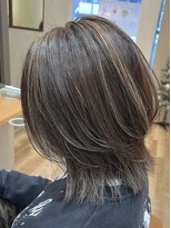 ヘアポケット スタイル店(HAIR POCKET) レイヤーボブ×ハイライトで軽さと立体感を