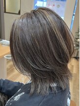 ヘアポケット スタイル店(HAIR POCKET) レイヤーボブ×ハイライトで軽さと立体感を