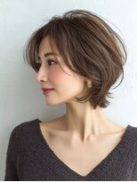 Heart's美人設計と白髪ぼかし専門店 青山表参道店 脱白髪染め/ショートヘア【ハーツ】&nbsp;白髪ぼかし脱白髪染め似合わせショートボブ40代50代60代
