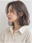 【HEY 松本】ゆるふわボブパーマ×透け感グレージュ