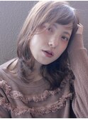 【Lily】伸ばしかけでもお洒落♪毛先ワンカールのミディ＝＝野田