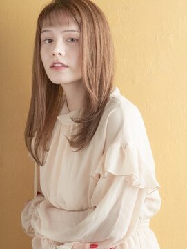 ミンクス 青山店(MINX) おしゃれカジュアルストレートスタイル#モード#ジグザグバング