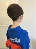 シンプル夜会巻き