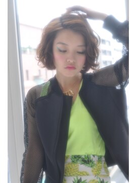 クラン(clan) 斜めバング大人可愛いメルティカラー