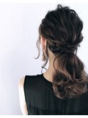 高知 南国市 BiBi hills ヘアアレンジ ハーフアップ ヘアセット