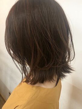 キューズ クラブ(cuz KLUB) 【cuzKLUB】ナチュラルブラウン×レイヤースタイル