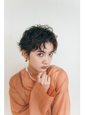 カーリークールショート／マロンベージュ