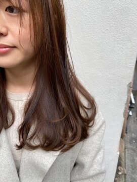 モルニ(MORNI) ショコラベージュ_マロンベージュ Aラインボブ かきあげ