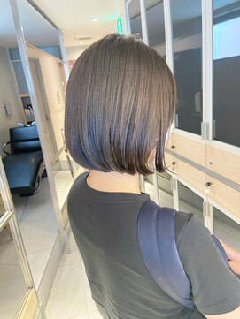 ヘアサロンガリカアオヤマ(hair salon Gallica aoyama) 【坂本拓麻】大人かわいいショートボブ/透け感地毛風カラー