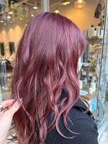 ココロカラ(Cocorokara)&nbsp;カシスピンクピンクブロンドが可愛い透け感ヘア