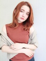 ブゾン(buZon)&nbsp;【buZon ブゾン】くびれミディアム×オレンジヘア