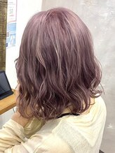 《ミディアム×ラベンダーピンク》艶感と透明感が同時に出せるカラーでオールシーズン人気のカラー＊[天神]