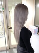 グロウ 渋谷西口(grow) ダブルカラーとエクステ☆ミルクティーグレージュ