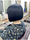 バレイヤージュ髪質改善おさまる透明感白髪染めグレージュ中野